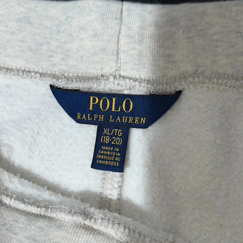 Boys’- Polo Ralph Lauren cream sweatpants - Picture 5 of 5
